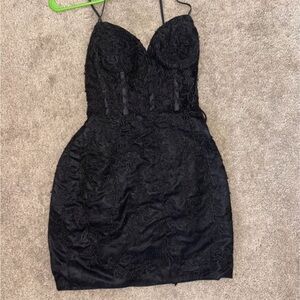 Elegant Black Strapless Dress
